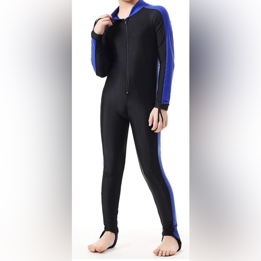 Labelar Kids Sunsuit Long Sleeve Swimwear One-Piece Bodysuit Swimsuit